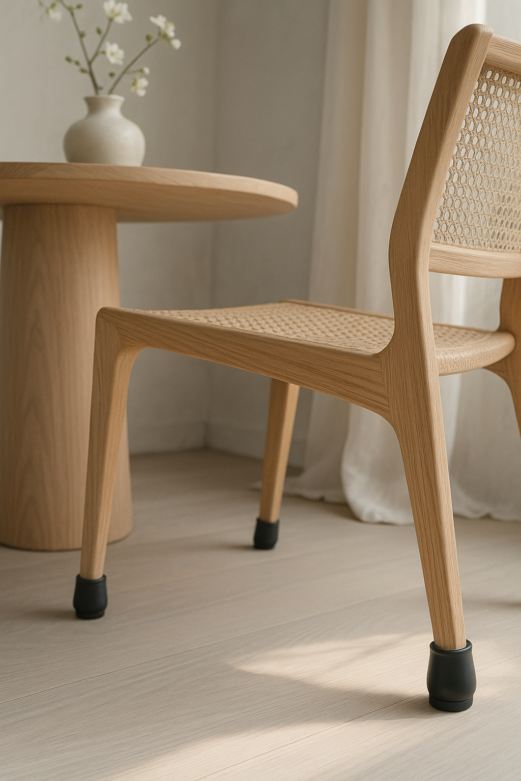 Silicone Chair Leg Covers — Black