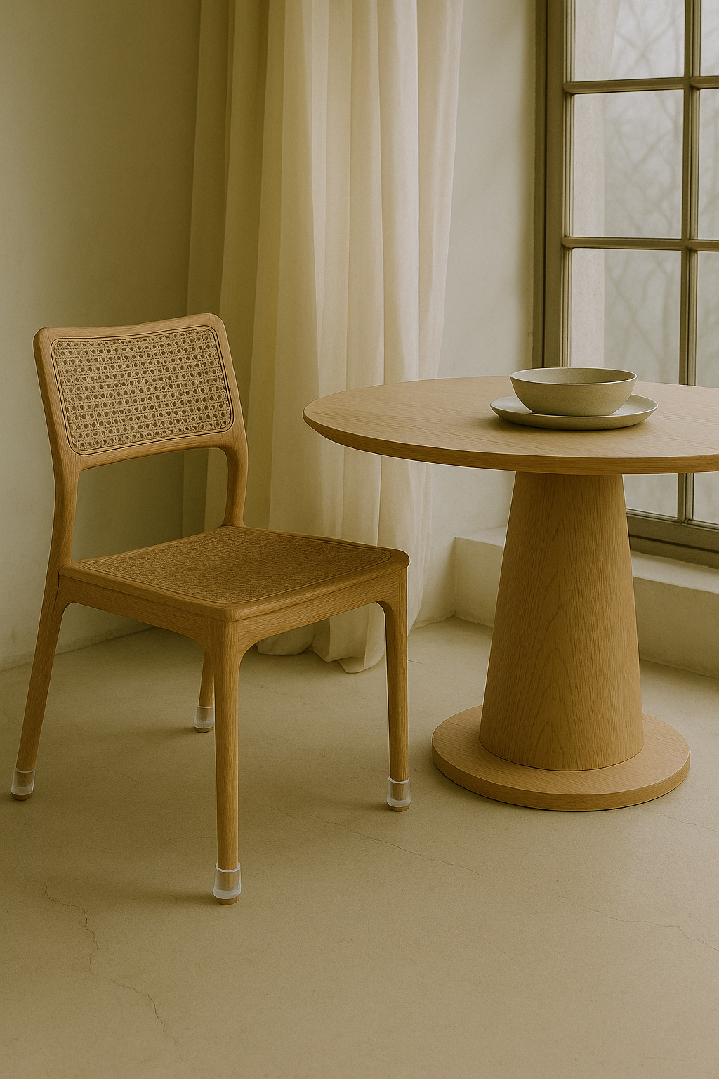 Silicone Chair Leg Caps — Clear