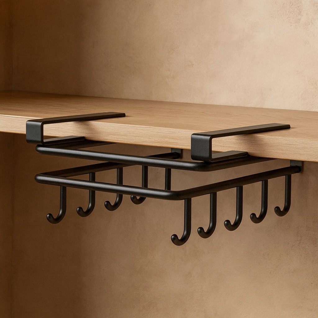 Hanging Storage Rack — Matte Black