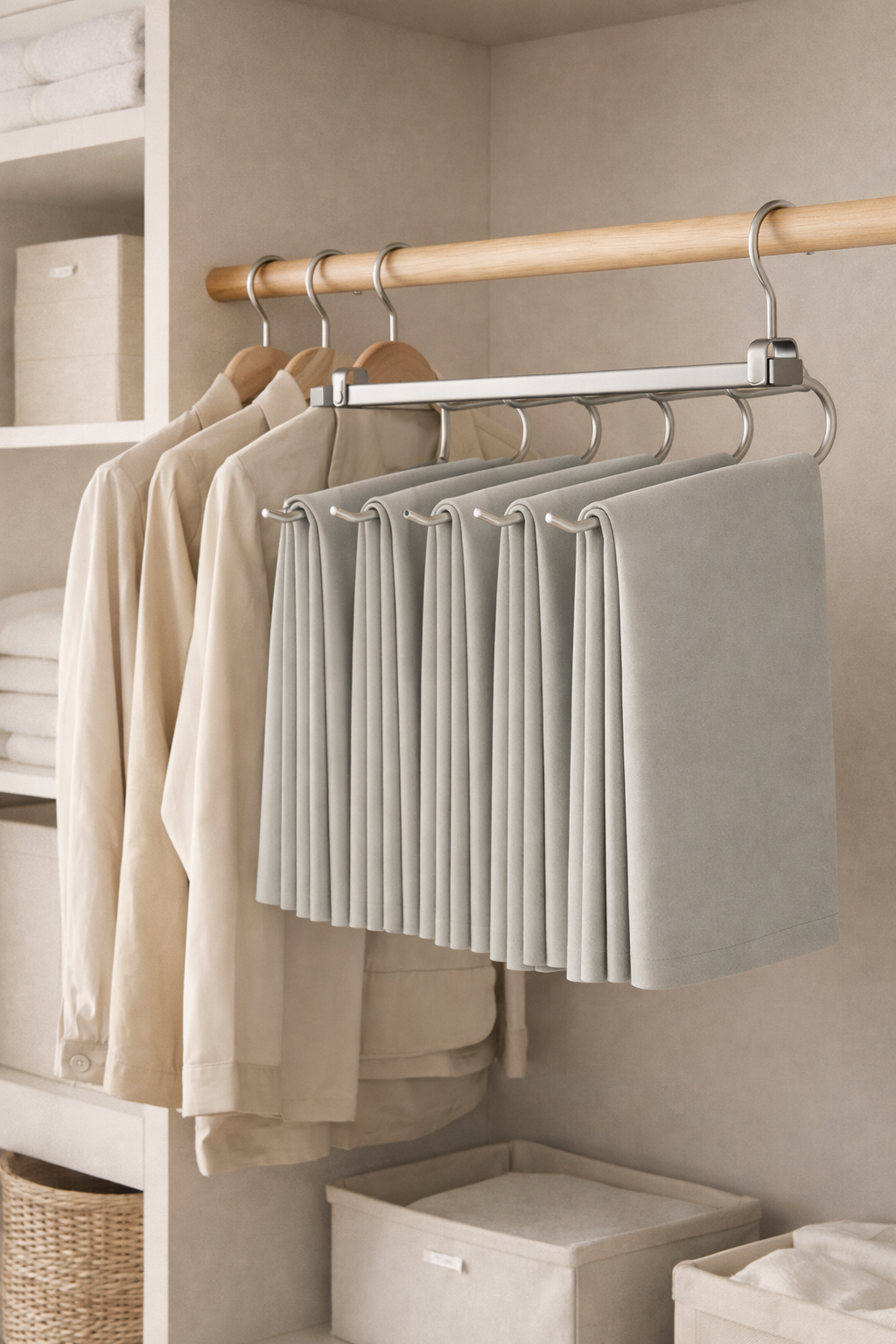 Everyday Pants Hanger — Silver