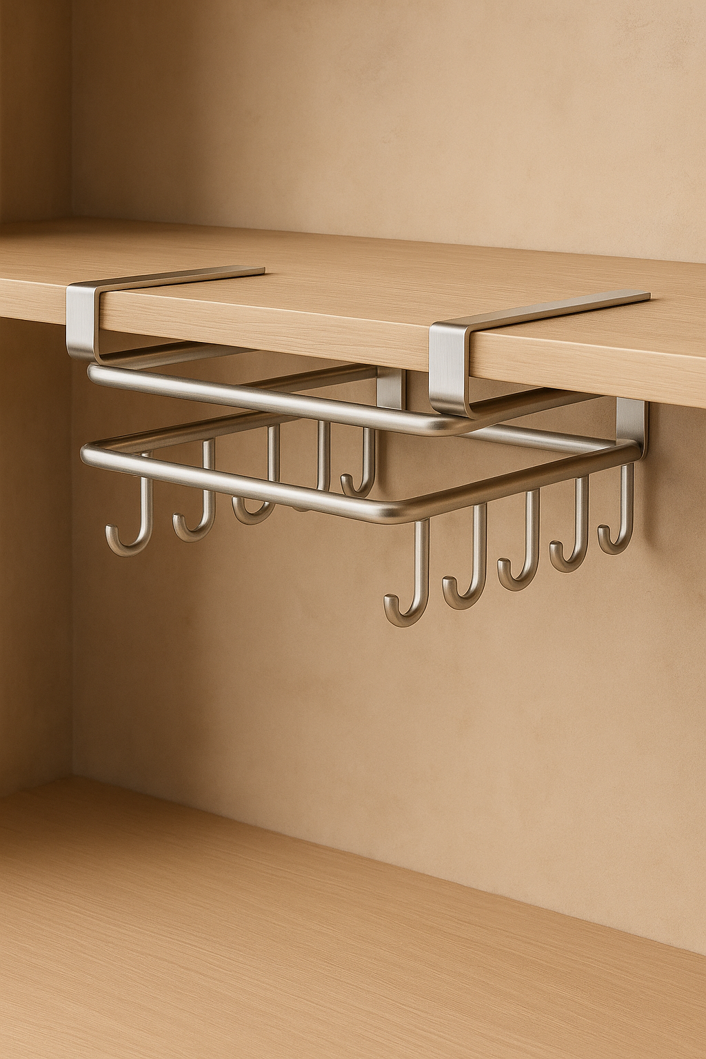 Hanging Storage Rack — Stainless Steel