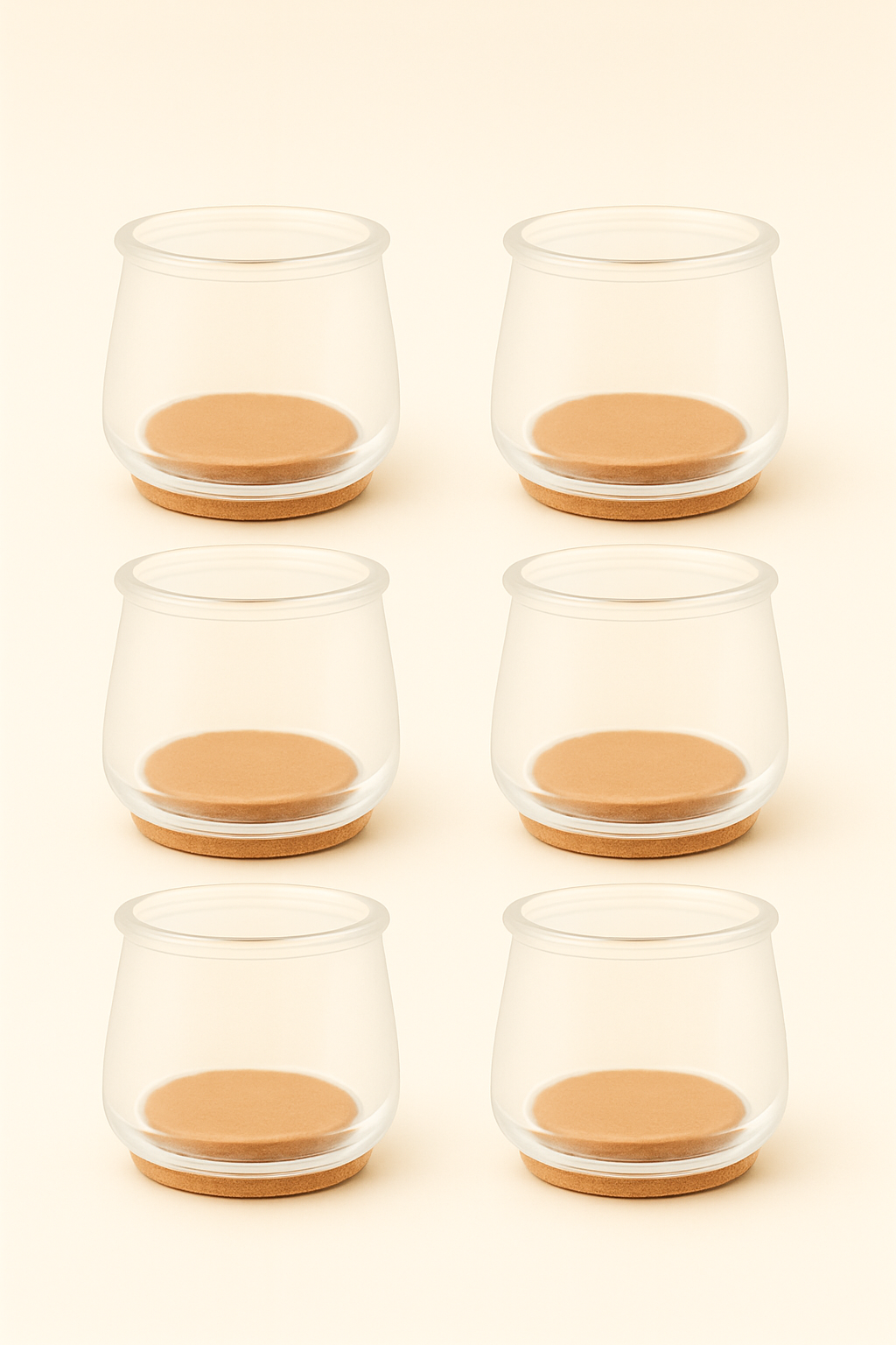 Silicone Chair Leg Caps — Clear