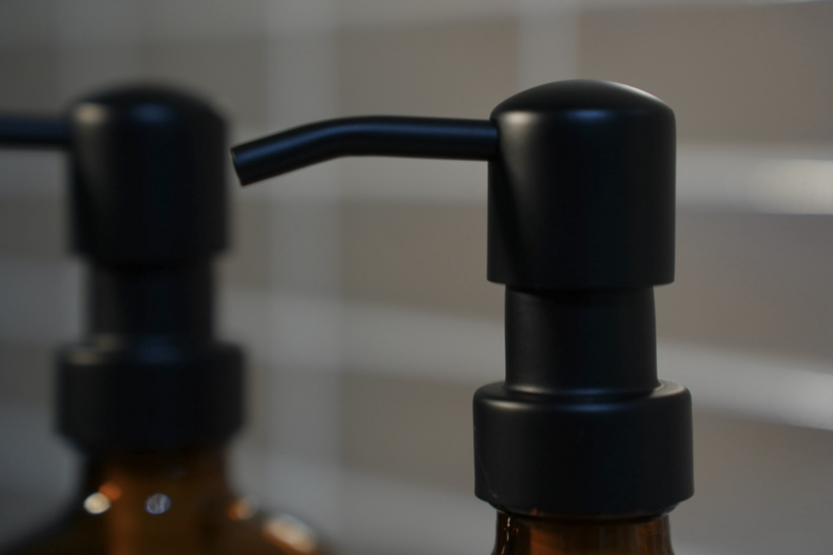 Amber Soap Dispenser Duo