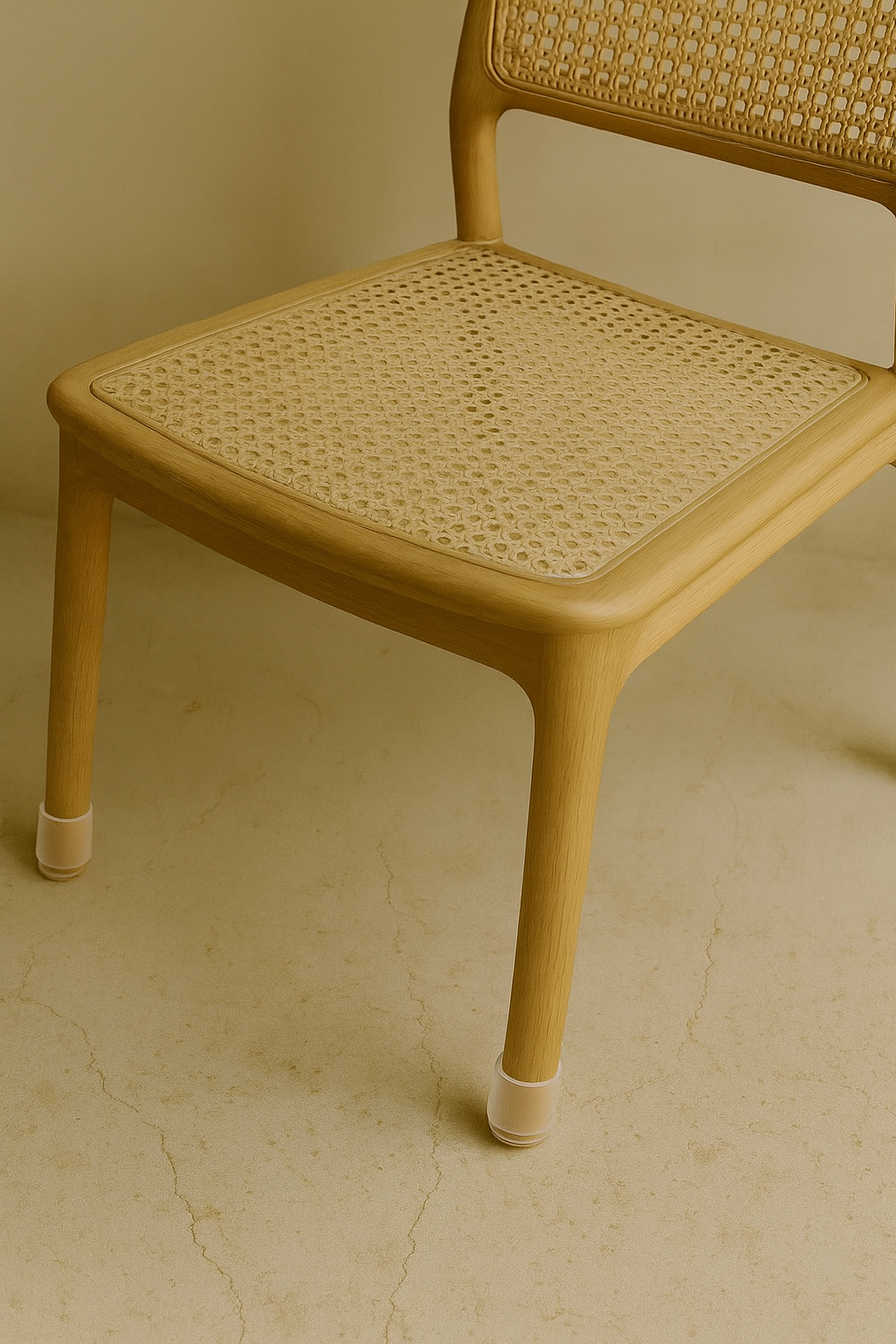 Silicone Chair Leg Caps — Clear